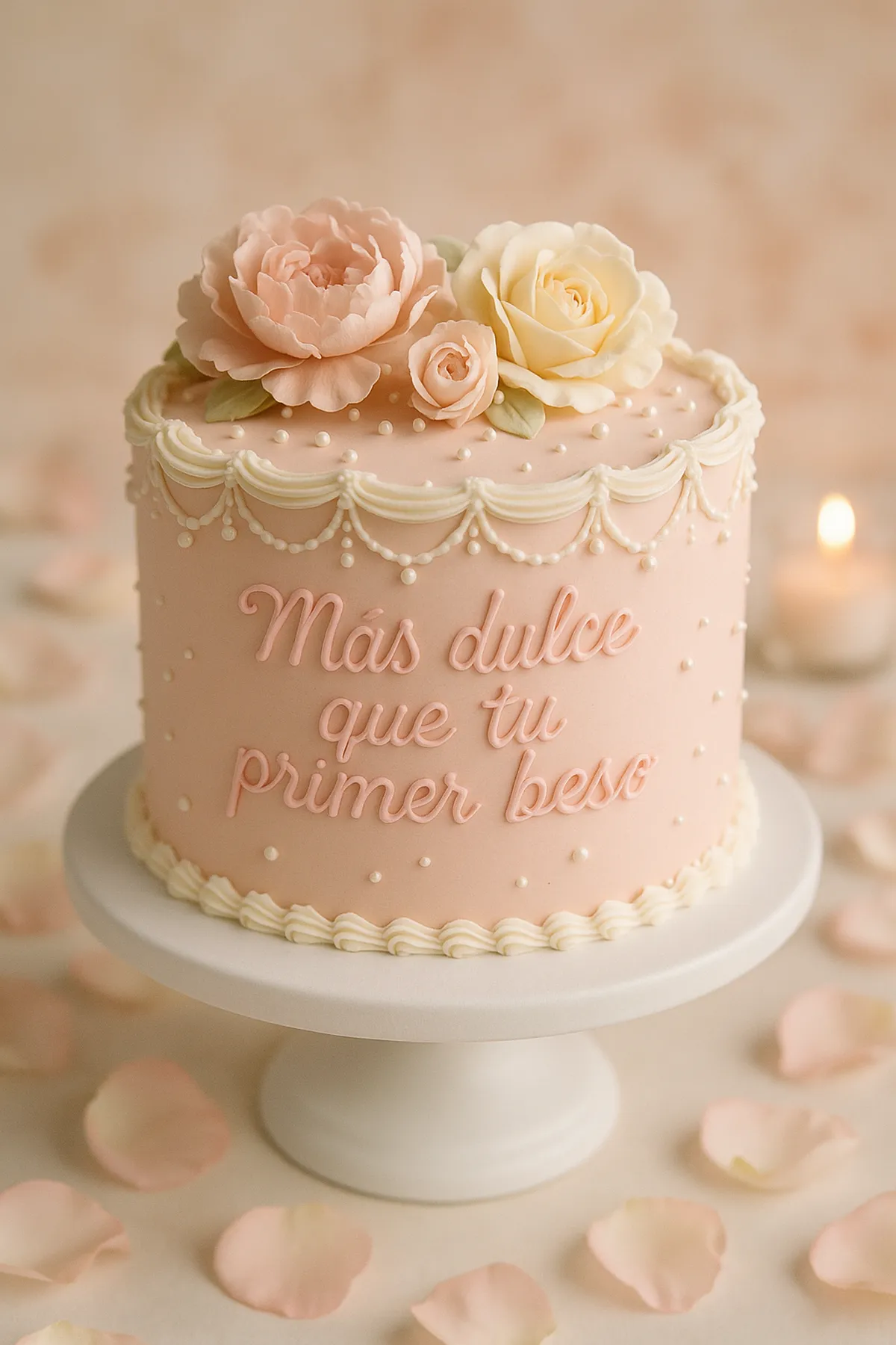 Torta con mensaje de amor personalizado en Manizales