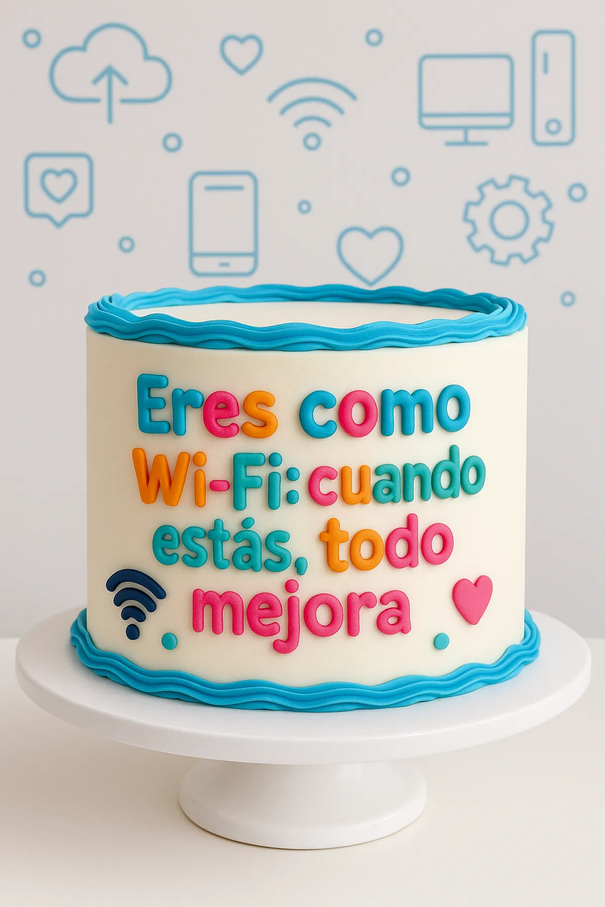 Torta con mensaje divertido para regalar a una amiga en Manizales