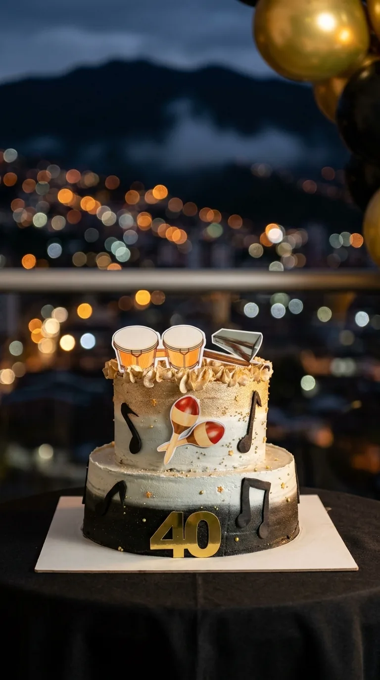 Torta de cumpleaños para hombre de 40 años en Manizales
