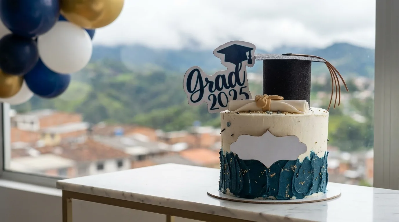 Torta de grado personalizada 2025 en Manizales